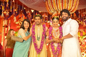 Akkineni Family at Nimmagadda Prasad Daughter Wedding